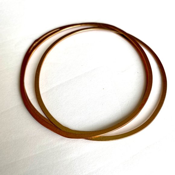 Vintage Copper Bangle Bracelets, Set of 3 - Picture 12 of 16